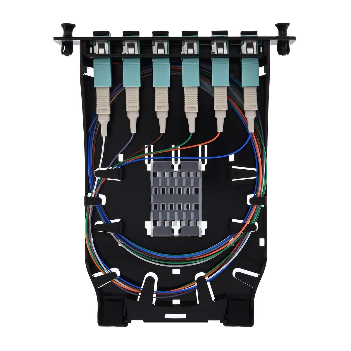 HD Splice Cassette, 06 Fiber, Simplex, SC/UPC, 50 µm OM3, 1 m Pigtails 2